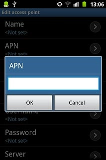 Key in live.vodafone.com and press OK.