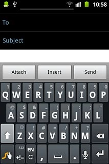 Press and hold the settings icon (a hand).