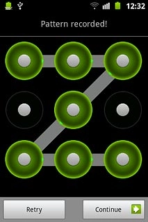 Press Continue.Repeat the selected phone lock code to confirm.