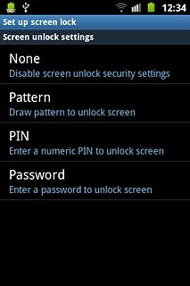Key in the phone lock code.Press Pattern, PIN or Password.Follow the instructions on the display to change the phone lock code.