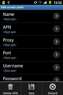 Press Delete APN.