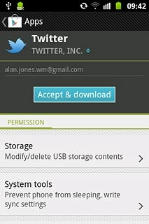 Press Accept & download.Wait while the application is downloaded and installed.