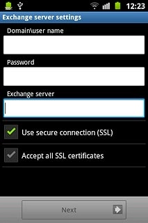 Press Accept all SSL certificates to turn the function on or off.