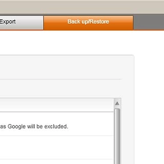 Click Back up/Restore.