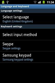 Press Select language.