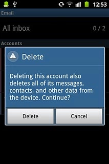Press Delete to confirm.
