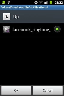 When the field next to the audio file is marked, the audio file is selected.
