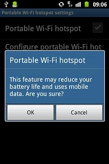 If Wi-Fi is turned off:Press OK.