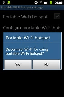 If Wi-Fi is turned on:Press Yes to turn off Wi-Fi.