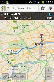 To get directions:Press the directions icon.