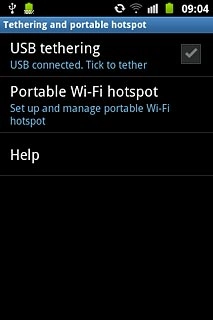 Press Portable Wi-Fi hotspot.