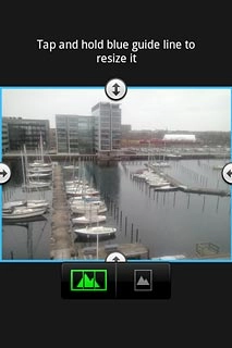 Drag the frame to the required position to select the required detail.