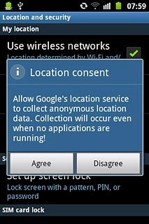 Press Agree, if required.