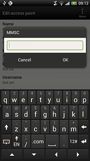 Key in http://pxt.vodafone.net.au/pxtsend and press OK.