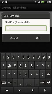 Key in your PIN and press OK.