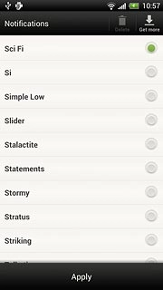 Once you've found a message tone you like, press Apply.
