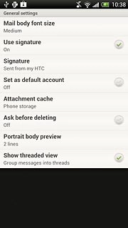 Press Set as default account to turn on the function.