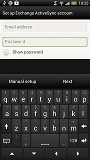 Press Password and key in your password.