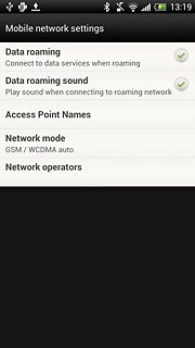 When the field next to the menu item is ticked (V), the function is turned on.