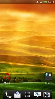 The flight mode icon shows that flight mode is turned on.Further information:Turn flight mode on or off