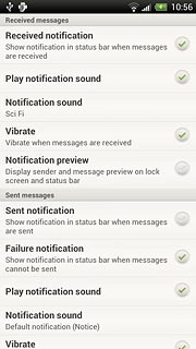 When the field next to the menu item is ticked (V), the function is turned on.