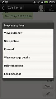Press Delete message.