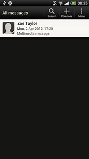 Press the required sender.