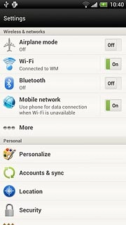 Press Accounts & sync.