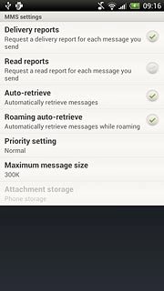 When the field next to the menu item is ticked (V), the function is turned on.