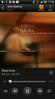 To go to the next audio file:Press arrow right.