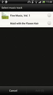 Press the required audio files to select them.