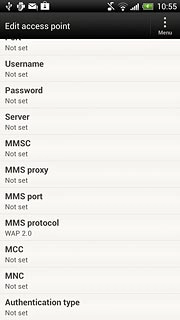 Press Authentication type.