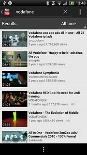 Press the required video clip.