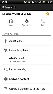 Press the favourite icon (a star) at the top of the display.