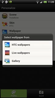 If you select Live wallpapers: