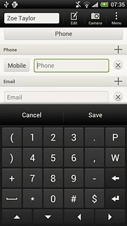 Press Phone and key in the required phone number.