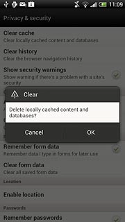 Press OK to confirm.