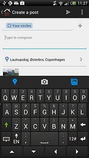Press Type to compose and key in text for the picture.
