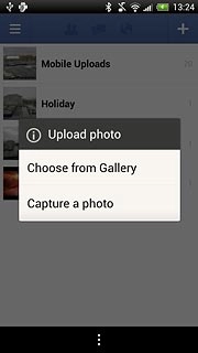 To upload a new picture:Press Capture a photo.