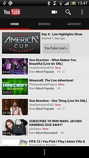 Press HOME to return to the homepage.