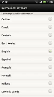 Press the required languages to select them.