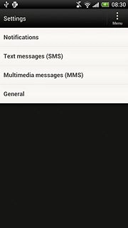 Press Text messages (SMS).