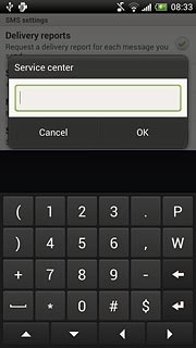 Key in +61415011501 and press OK.