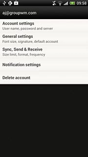 Press Sync, Send & Receive.