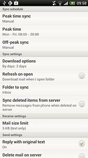 Press Peak time sync.