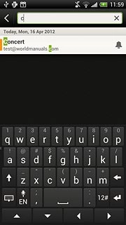 Press the required appointment to view the appointment details.