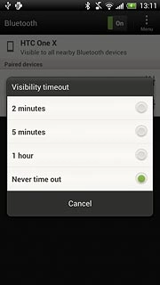 Press the required interval.
