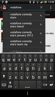 Key in the required search word and press enter.