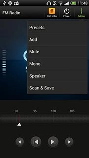 Press Speaker or Headset (depending on the current setting).
