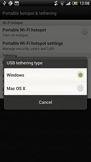 Press Windows or Mac OS X depending on the operating system on your computer.